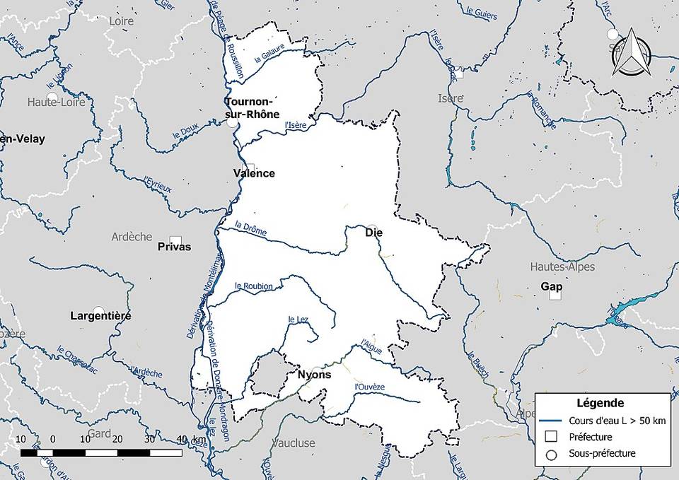 Fleuve et rivières de la Drôme